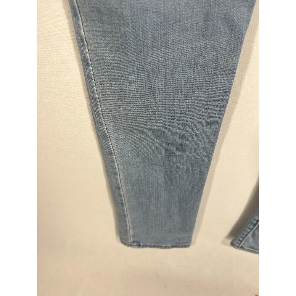 Levis 711 Skinny‎ Jeans Womens 31 Faded Light Blue Denim Red Tab